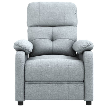 Masážní Křeslo Světle Šedé Textil