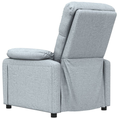 Masážní Křeslo Světle Šedé Textil