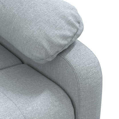 Masážní Křeslo Světle Šedé Textil