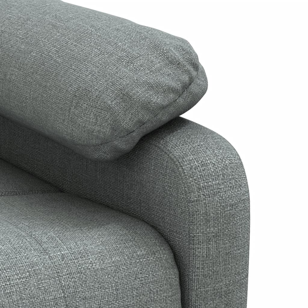 Masážní Křeslo Tmavě Šedé Textil