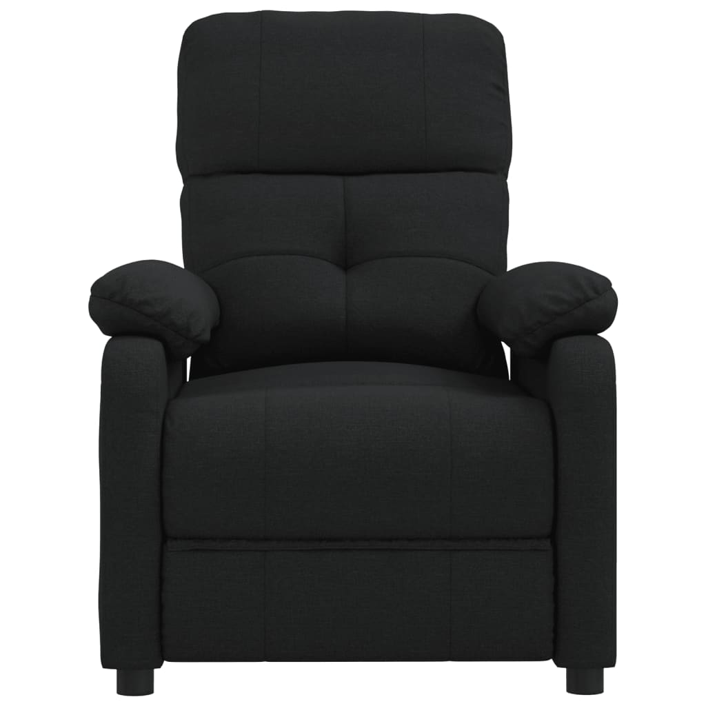 Masážní Křeslo Černé Textil