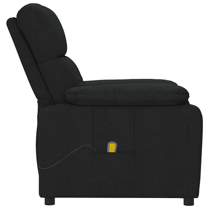 Masážní Křeslo Černé Textil