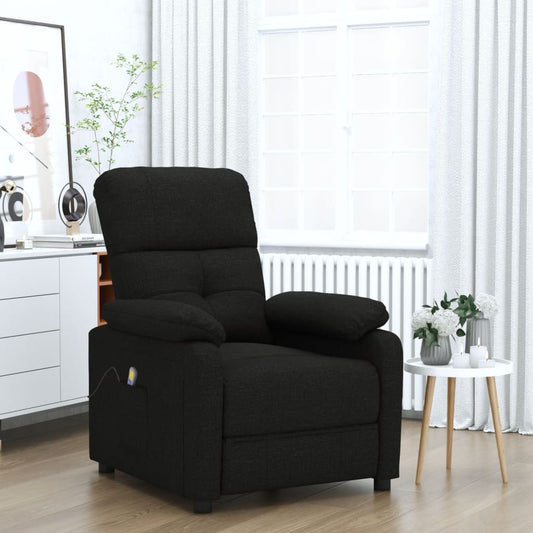 Masážní Křeslo Černé Textil