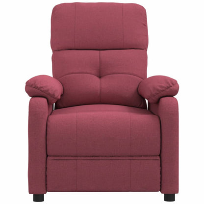 Masážní Křeslo Vínové Textil