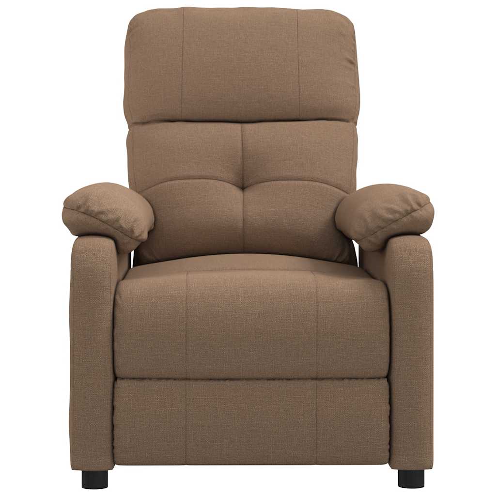 Masážní Křeslo Hnědé Textil