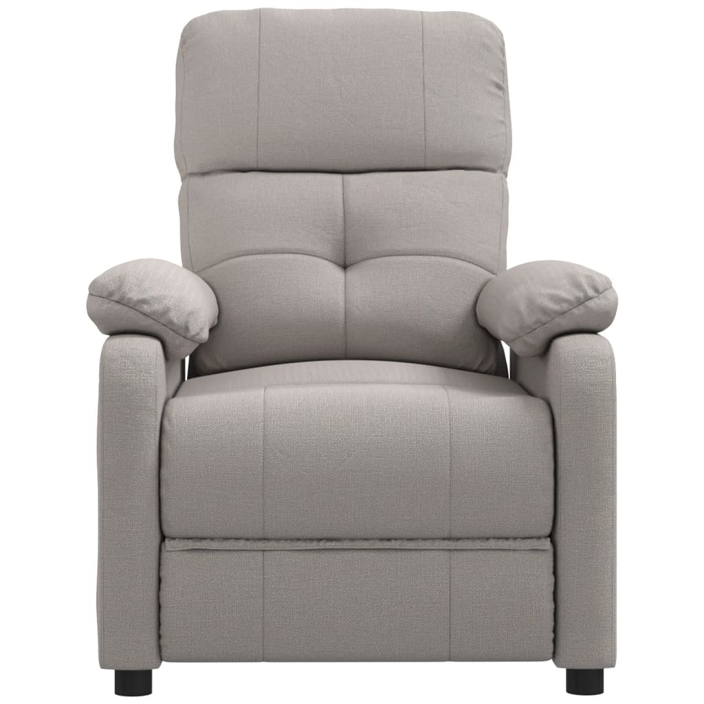 Masážní Křeslo Taupe Textil