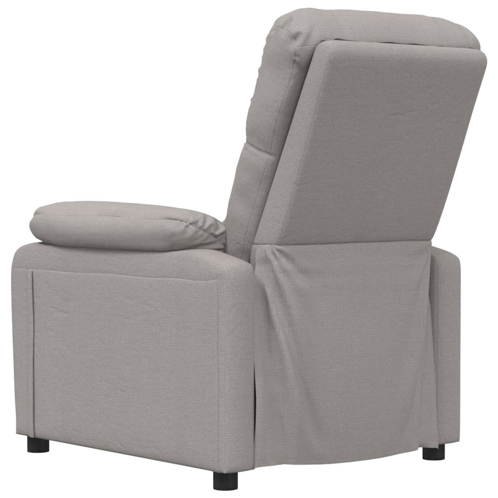 Masážní Křeslo Taupe Textil