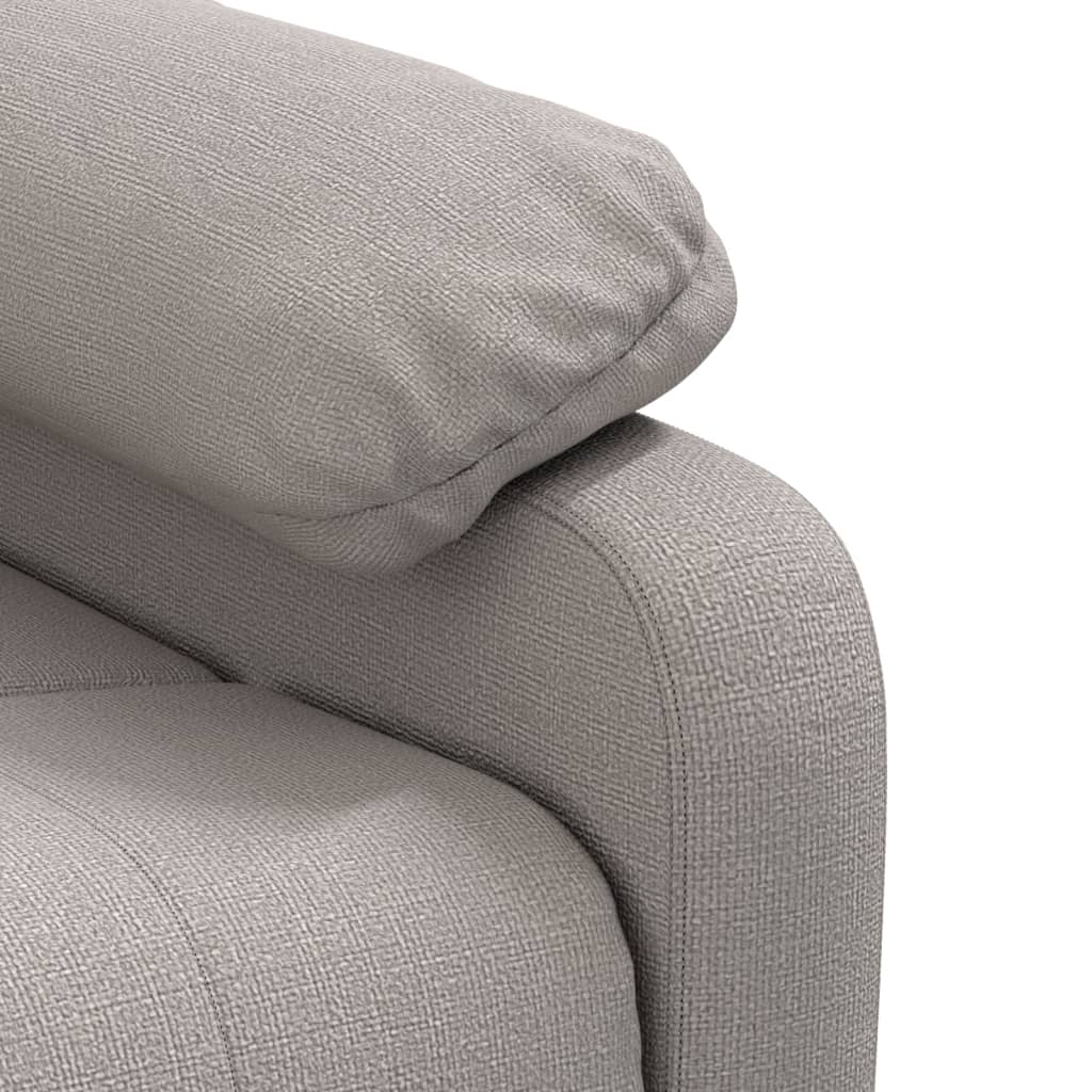 Masážní Křeslo Taupe Textil