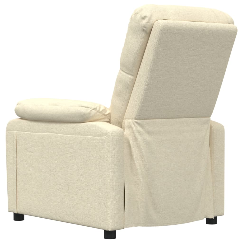 Masážní Křeslo Krémové Textil
