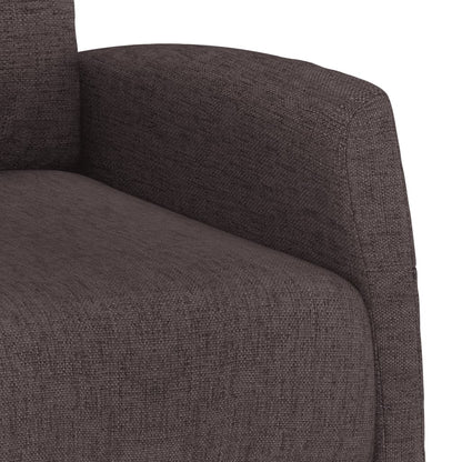 Masážní Křeslo Tmavě Hnědé Textil
