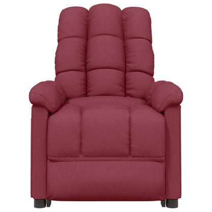Polohovací Křeslo Vínové Textil