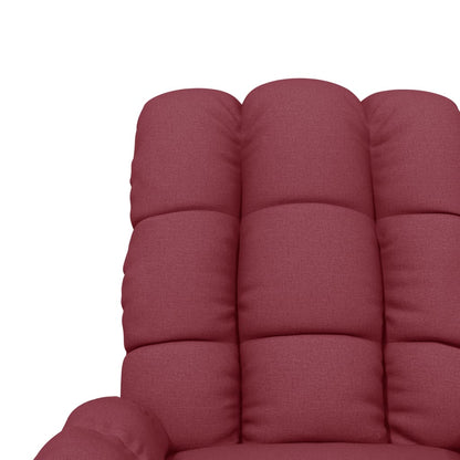 Polohovací Křeslo Vínové Textil
