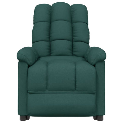 Polohovací Křeslo Tmavě Zelené Textil
