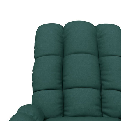 Polohovací Křeslo Tmavě Zelené Textil