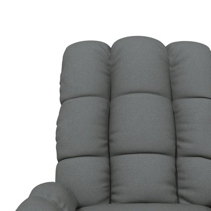 Masážní Křeslo Tmavě Šedé Textil