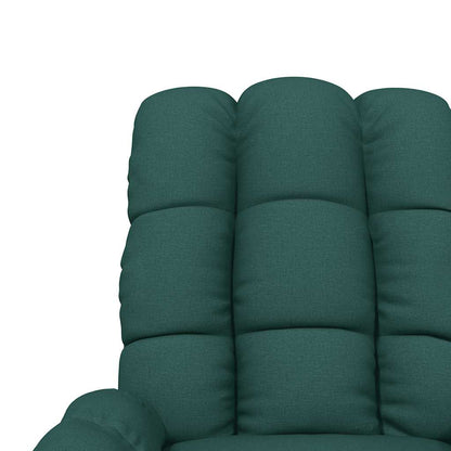 Masážní Křeslo Tmavě Zelené Textil