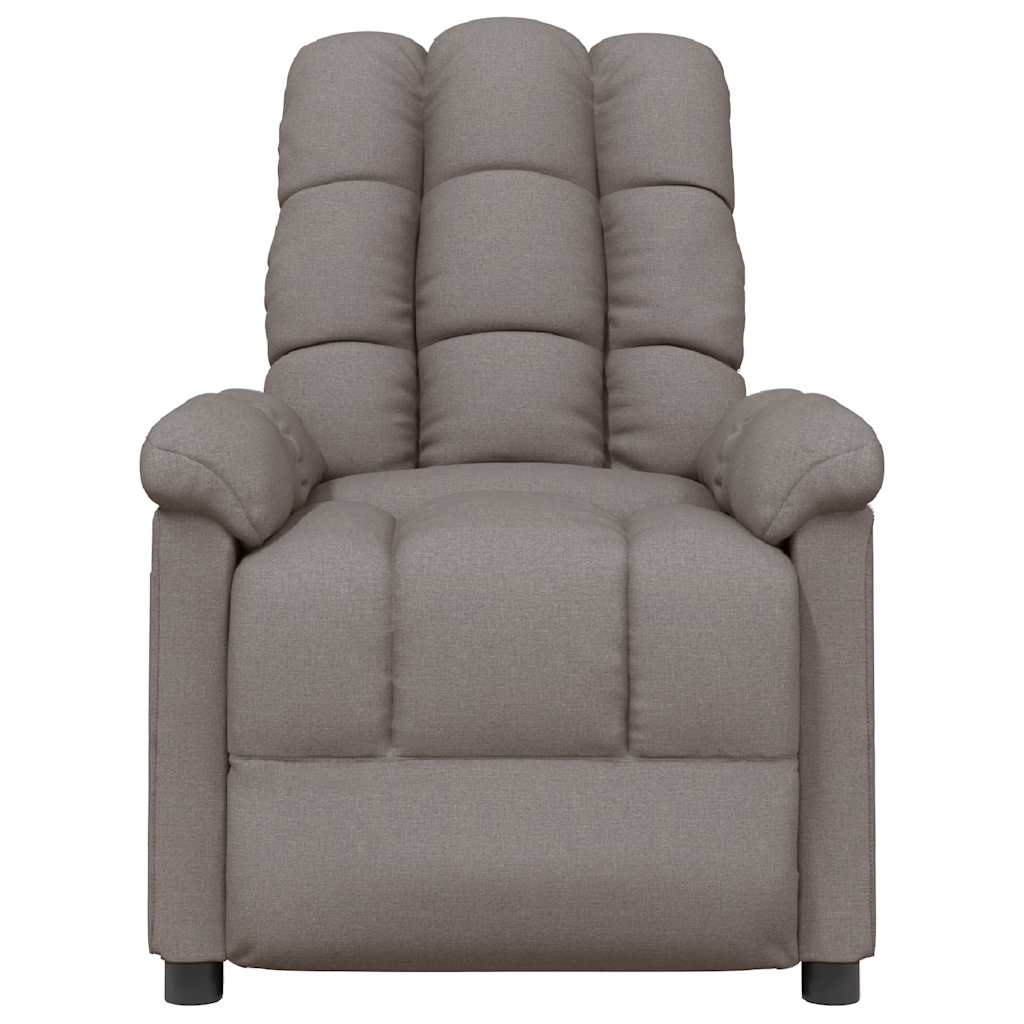 Masážní Křeslo Taupe Textil