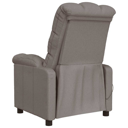 Masážní Křeslo Taupe Textil
