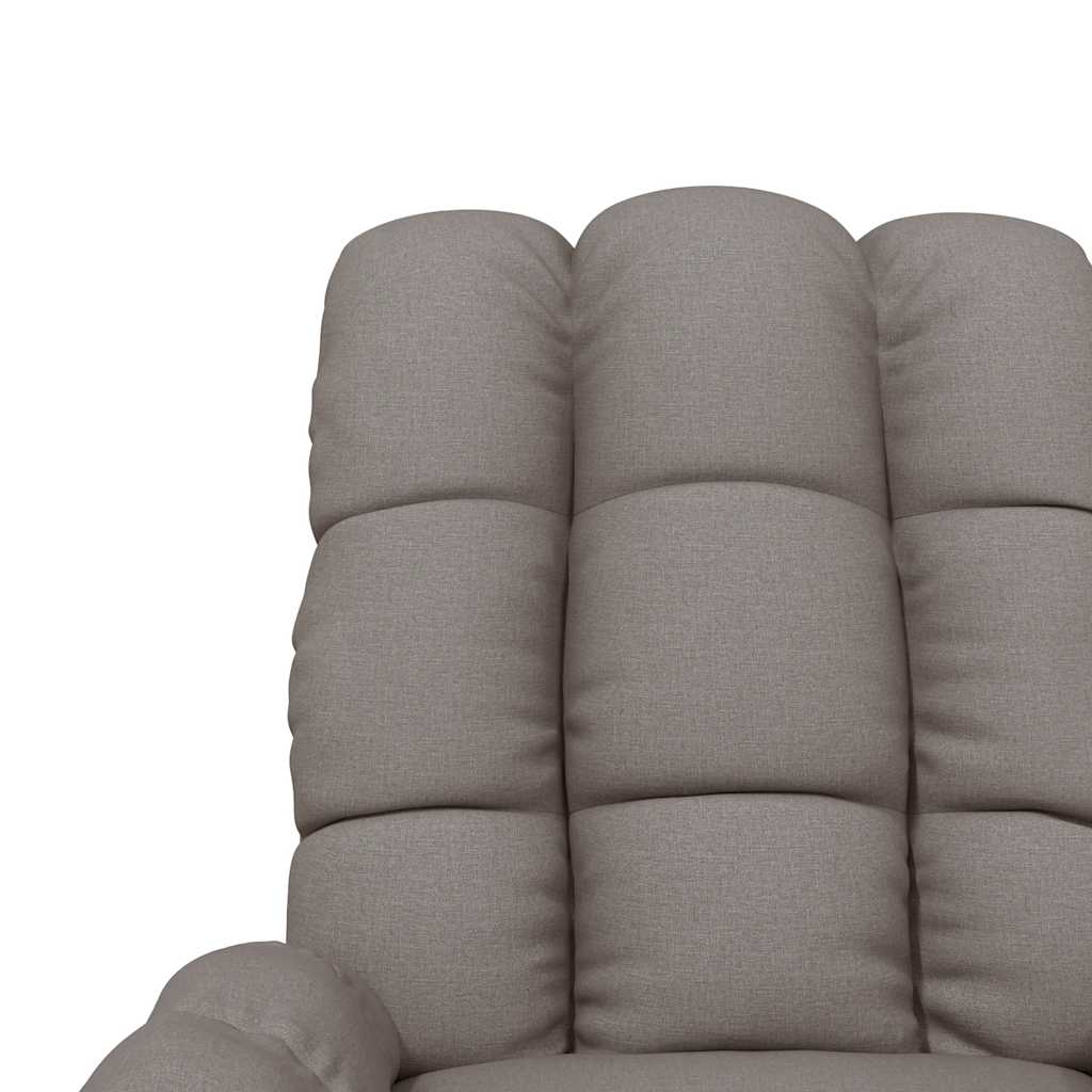 Masážní Křeslo Taupe Textil