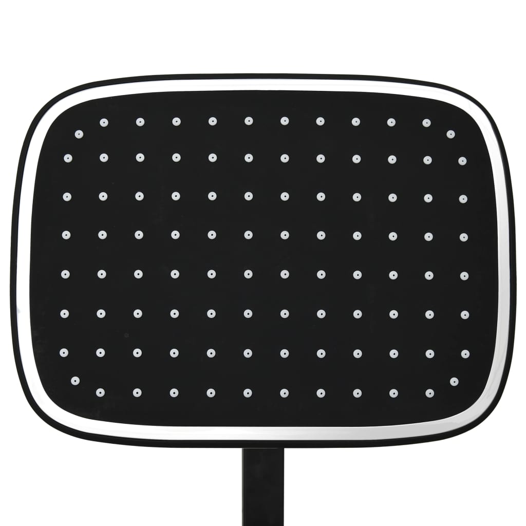 Sprchový Set Se Dvěma Hlavicemi Se Směšovačem A Hadicí Černý