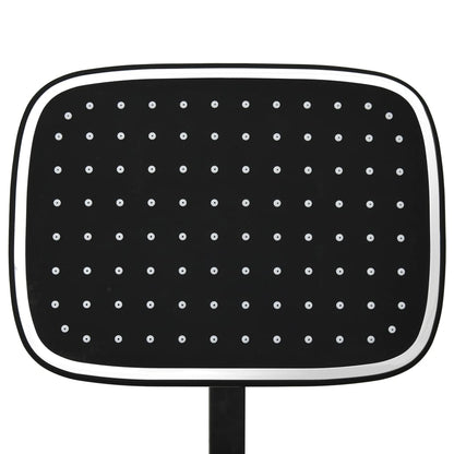 Sprchový Set Se Dvěma Hlavicemi Se Směšovačem A Hadicí Černý