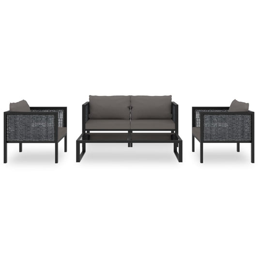 5Dílná Zahradní Sedací Souprava S Poduškami Polyratan Uhlová