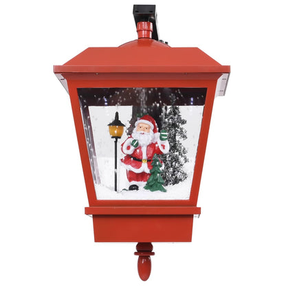 Vánoční Závěsná Lampa Led Světla A Santa Červená 40X27X45 Cm