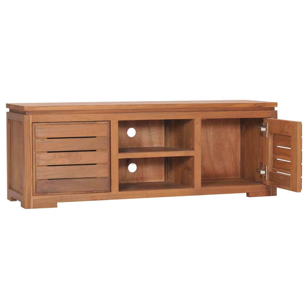Tv Stolek 110 X 30 X 40 Cm Masivní Teakové Dřevo