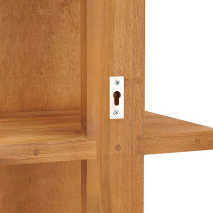 Nástěnné Zrcadlo S Poličkami 30 X 30 X 120 Cm Masivní Teak