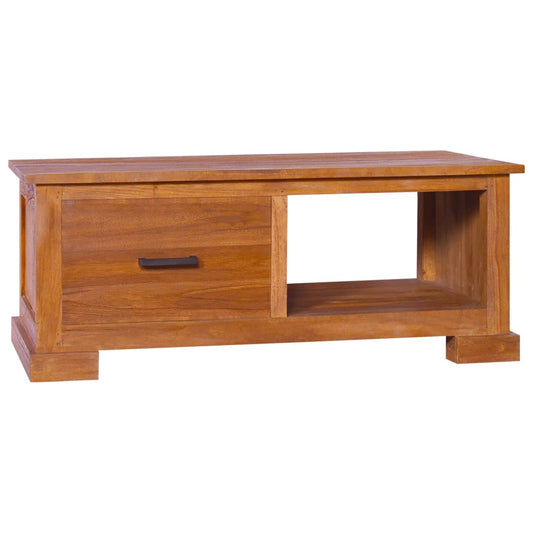 Tv Stolek 90 X 50 X 37 Cm Masivní Teakové Dřevo