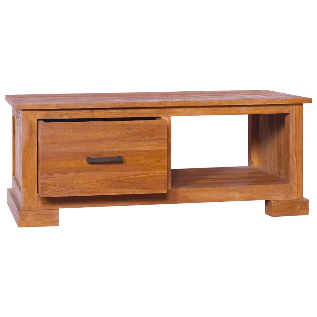 Tv Stolek 90 X 50 X 37 Cm Masivní Teakové Dřevo