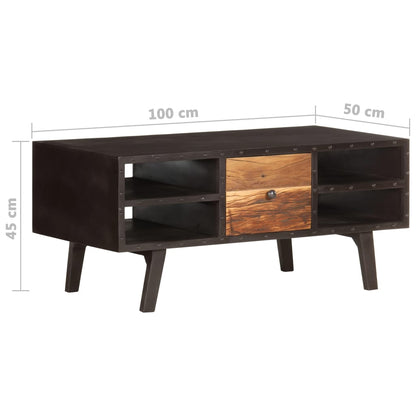 Konferenční Stolek 100 X 50 X 45 Cm Masivní Recyklované Dřevo