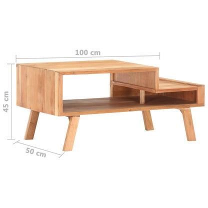 Konferenční Stolek 100 X 50 X 45 Cm Masivní Akáciové Dřevo