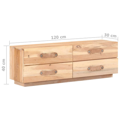 Tv Stolek Masivní Recyklované Dřevo
