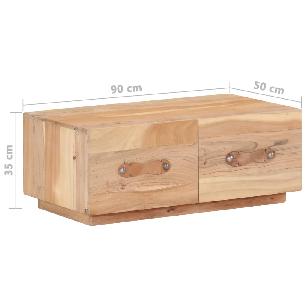 Konferenční Stolek 90 X 50 X 35 Cm Masivní Recyklované Dřevo