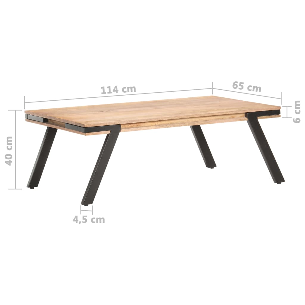 Konferenční Stolek 114 X 65 X 40 Cm Masivní Mangovník