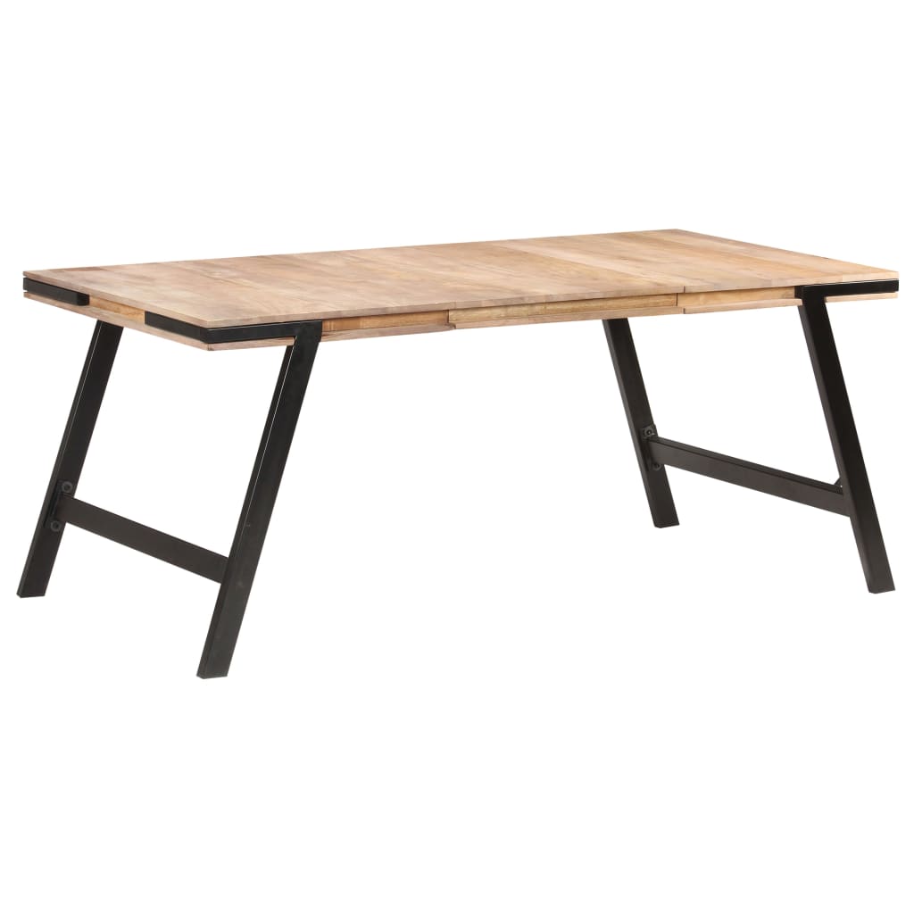 Jídelní Stůl 180 X 90 X 76 Cm Masivní Mangovníkové Dřevo