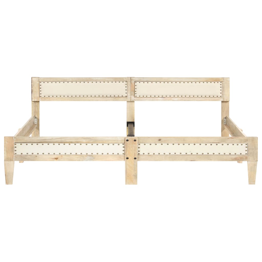 Rám Postele Masivní Mangovníkové Dřevo 200 Cm