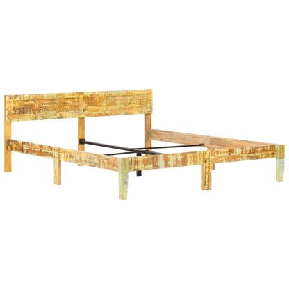 Rám Postele Masivní Recyklované Dřevo 180 X 200 Cm