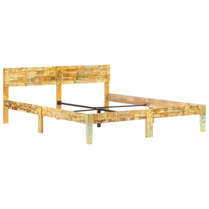 Rám Postele Masivní Recyklované Dřevo 180 X 200 Cm