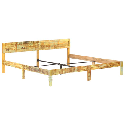 Rám Postele Masivní Recyklované Dřevo 200 X 200 Cm