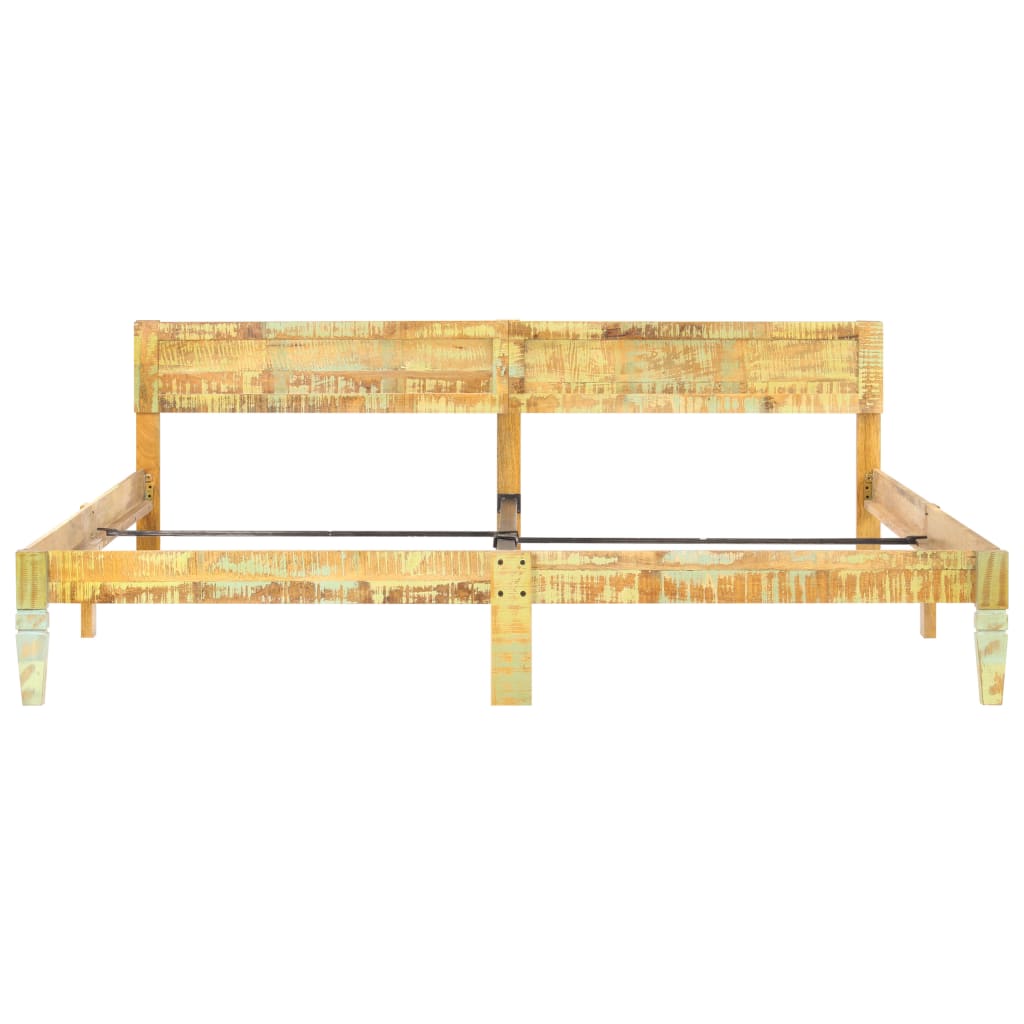 Rám Postele Masivní Recyklované Dřevo 200 X 200 Cm