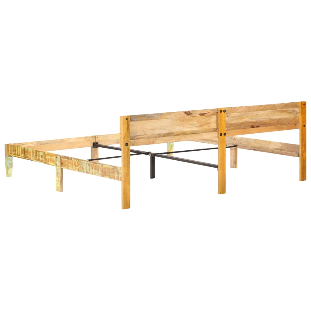 Rám Postele Masivní Recyklované Dřevo 200 X 200 Cm