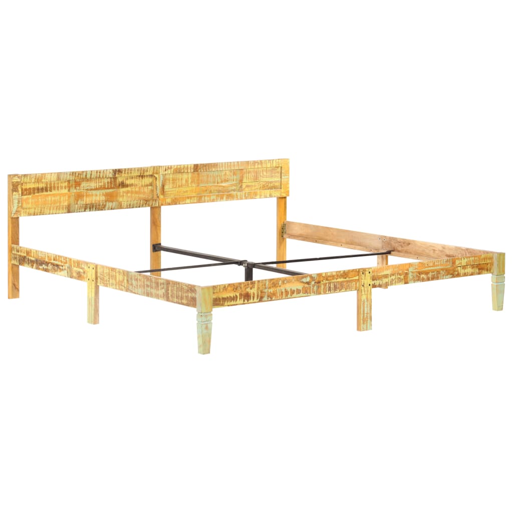 Rám Postele Masivní Recyklované Dřevo 200 X 200 Cm