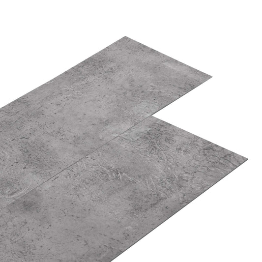 Podlahová Prkna 36 Pcs Hnědý Cement 5,02 M² Pvc