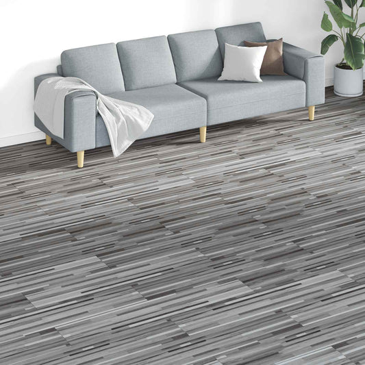 Podlahová Prkna 18 Pcs Šedý 5,26 M² Pvc