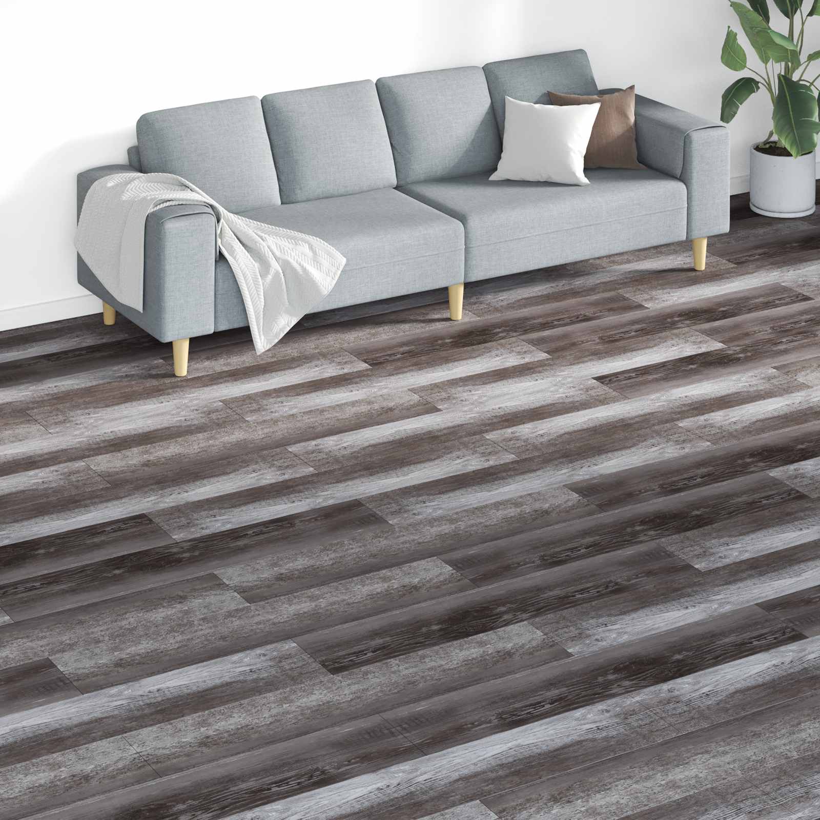 Podlahová Prkna 18 Pcs Hnědá 5,26 M² Pvc