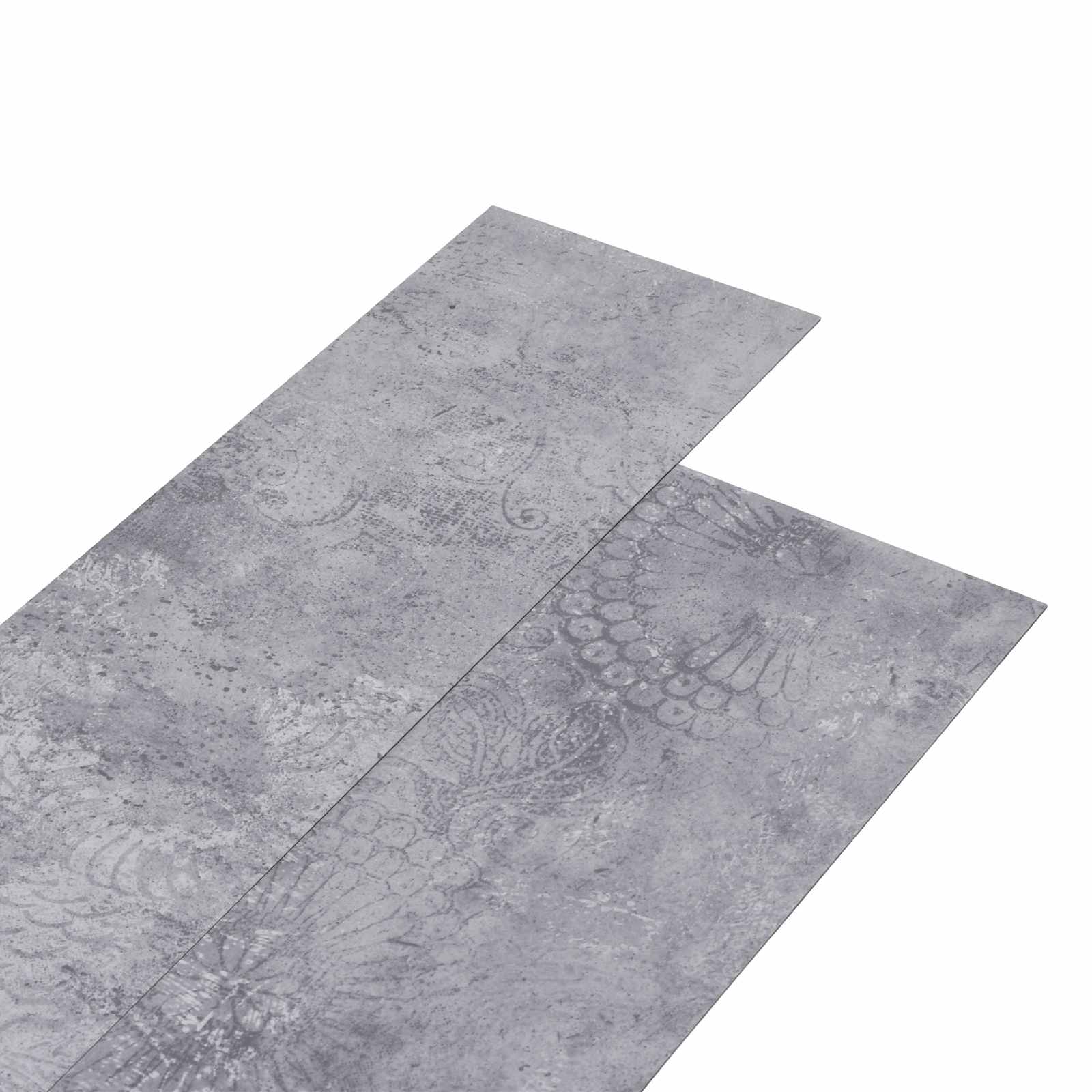 Samolepicí Podlahová Prkna 32 Pcs Šedý Cement 4,46 M² Pvc