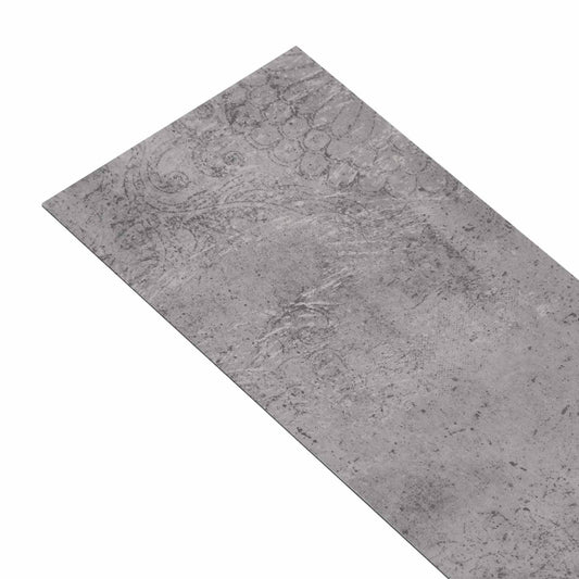 Samolepicí Podlahová Prkna 32 Pcs Hnědý Cement 4,46 M² Pvc