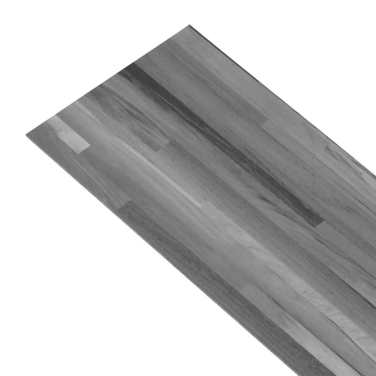 Samolepicí Podlahová Prkna 32 Pcs Pruhovaná Šedá 4,46 M² Pvc